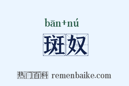 斑奴是什么意思的图片